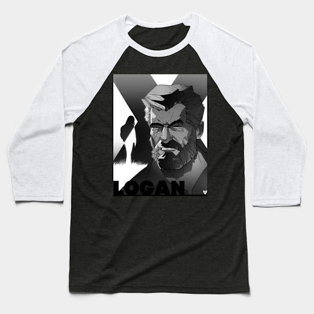 Logan Baseball T-Shirt by SmpArt